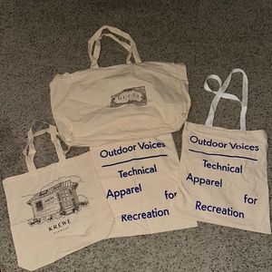 Krewe — Outdoor Voices — Gucci cloth totes